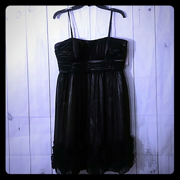 Dress Barn Collection Gown Goth Mob Wife Grundge size 14 black evening gown - Picture 1 of 8
